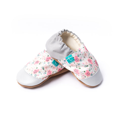 Aplle Blossom Silver Child Slippers