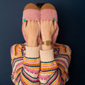 Cuddly Pink Adult Slippers