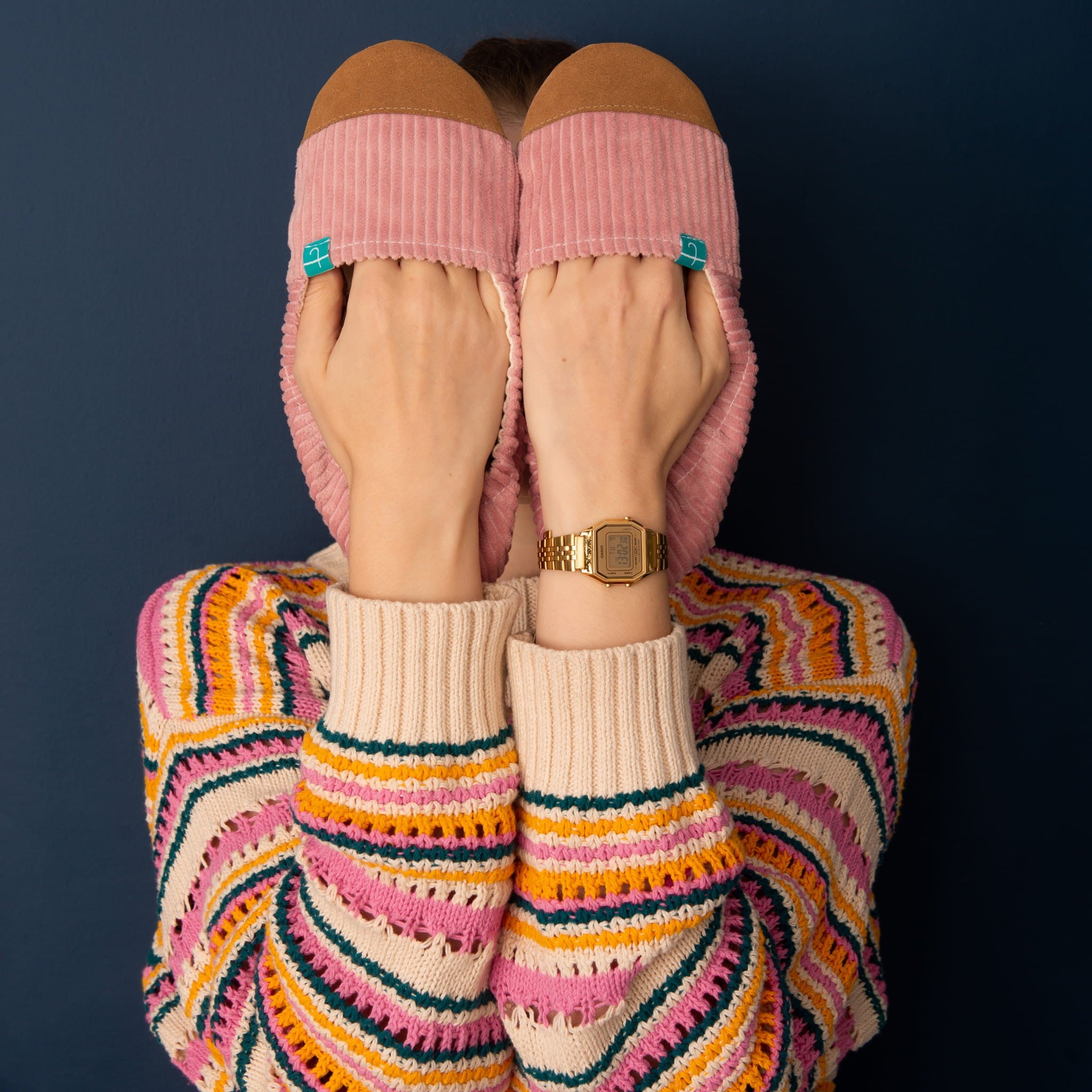 Cuddly Pink Adult Slippers