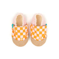 Check Flowers Child Slippers