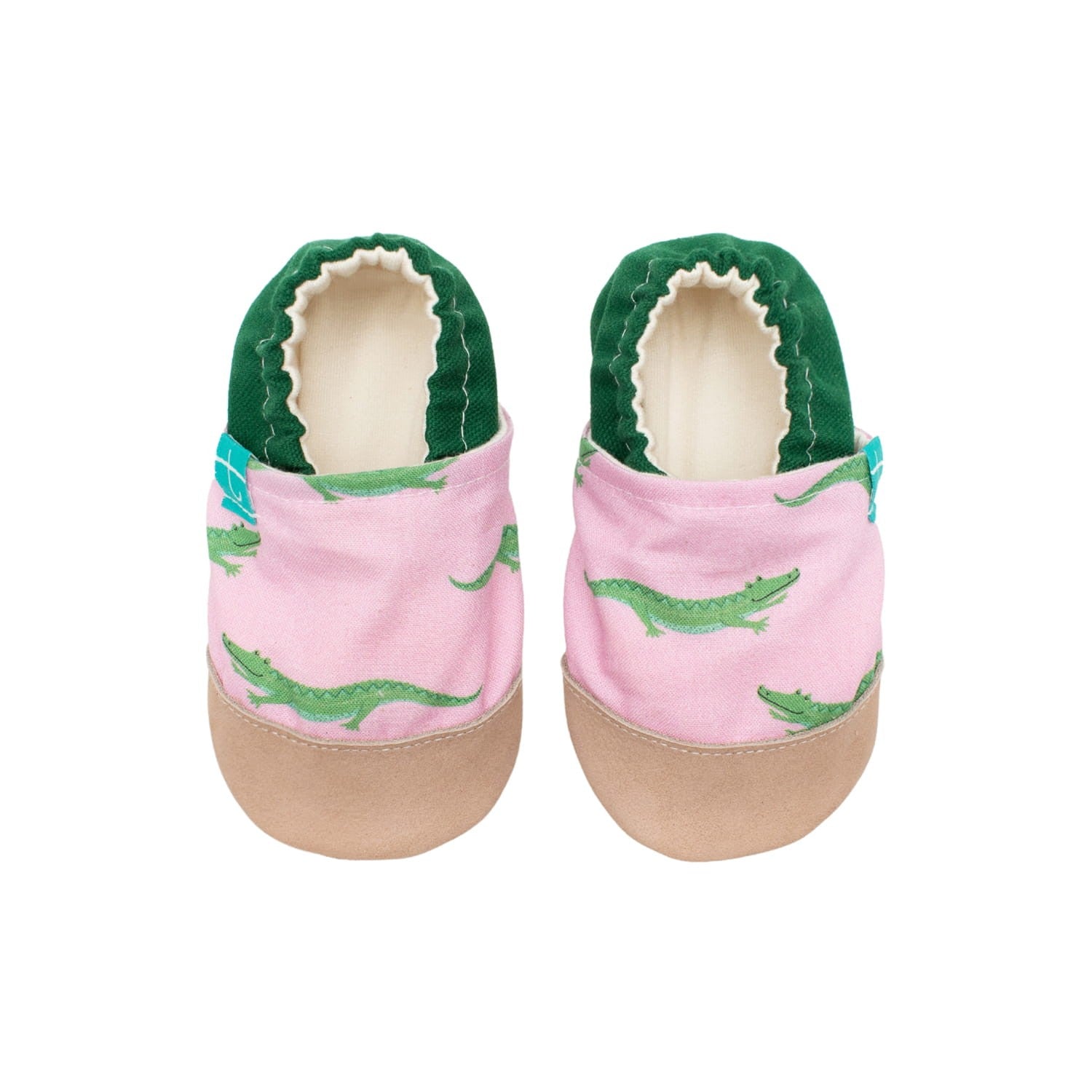 Pink Crockodile Child Slippers