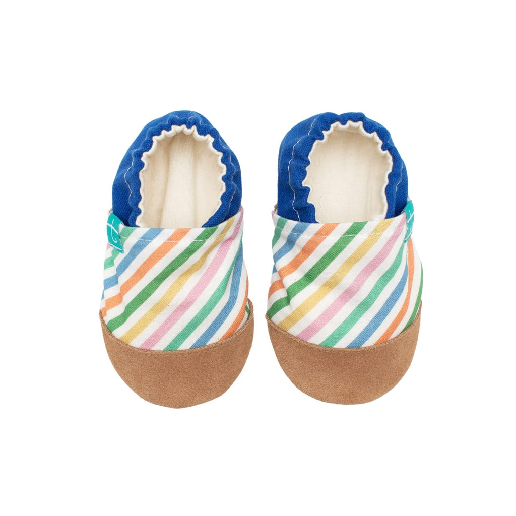 Rainbow Stripes Child Slippers
