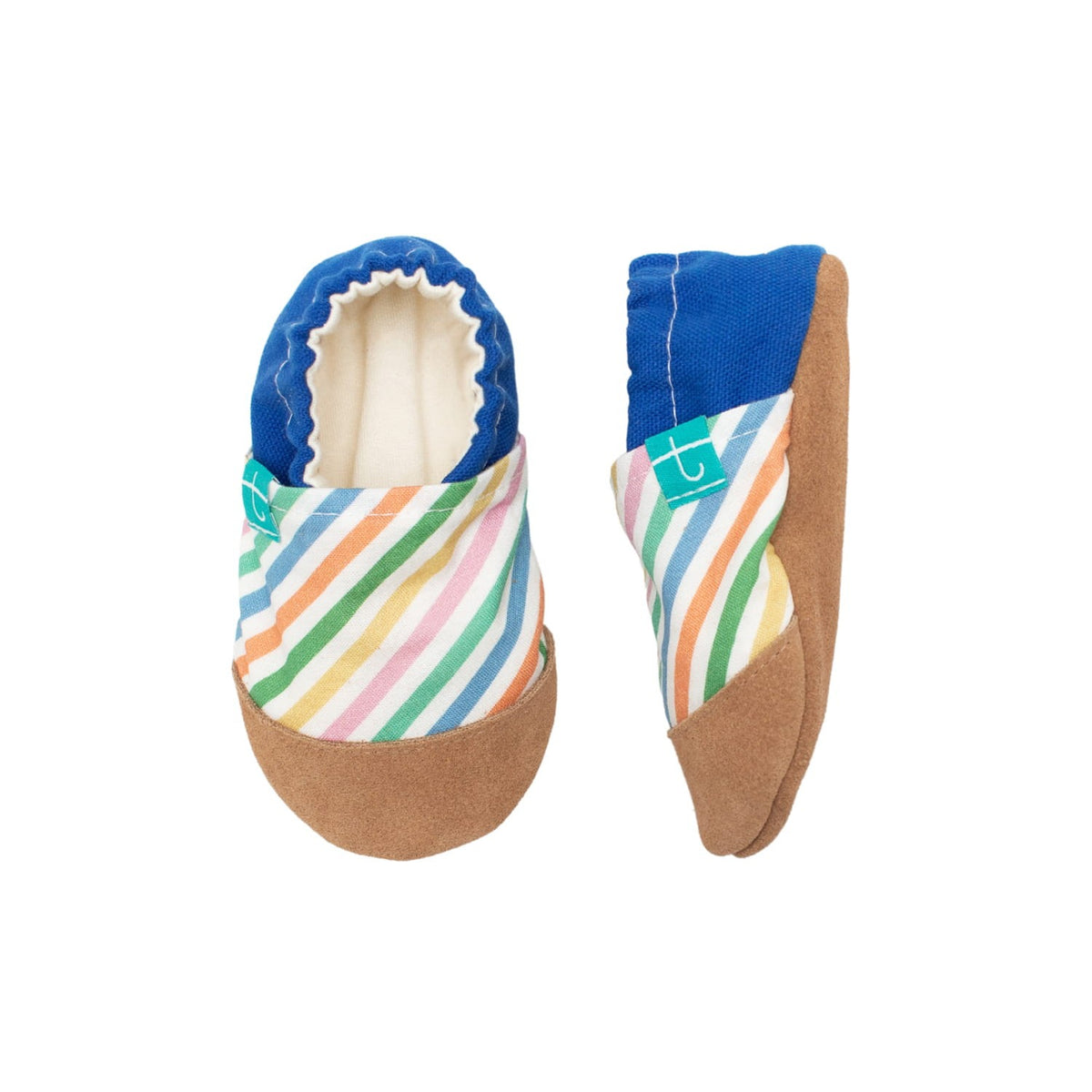 Rainbow Stripes Child Slippers
