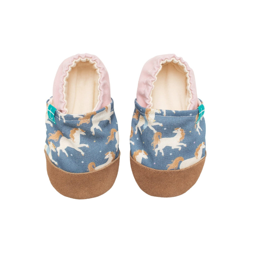 Pink Horses Child Slippers