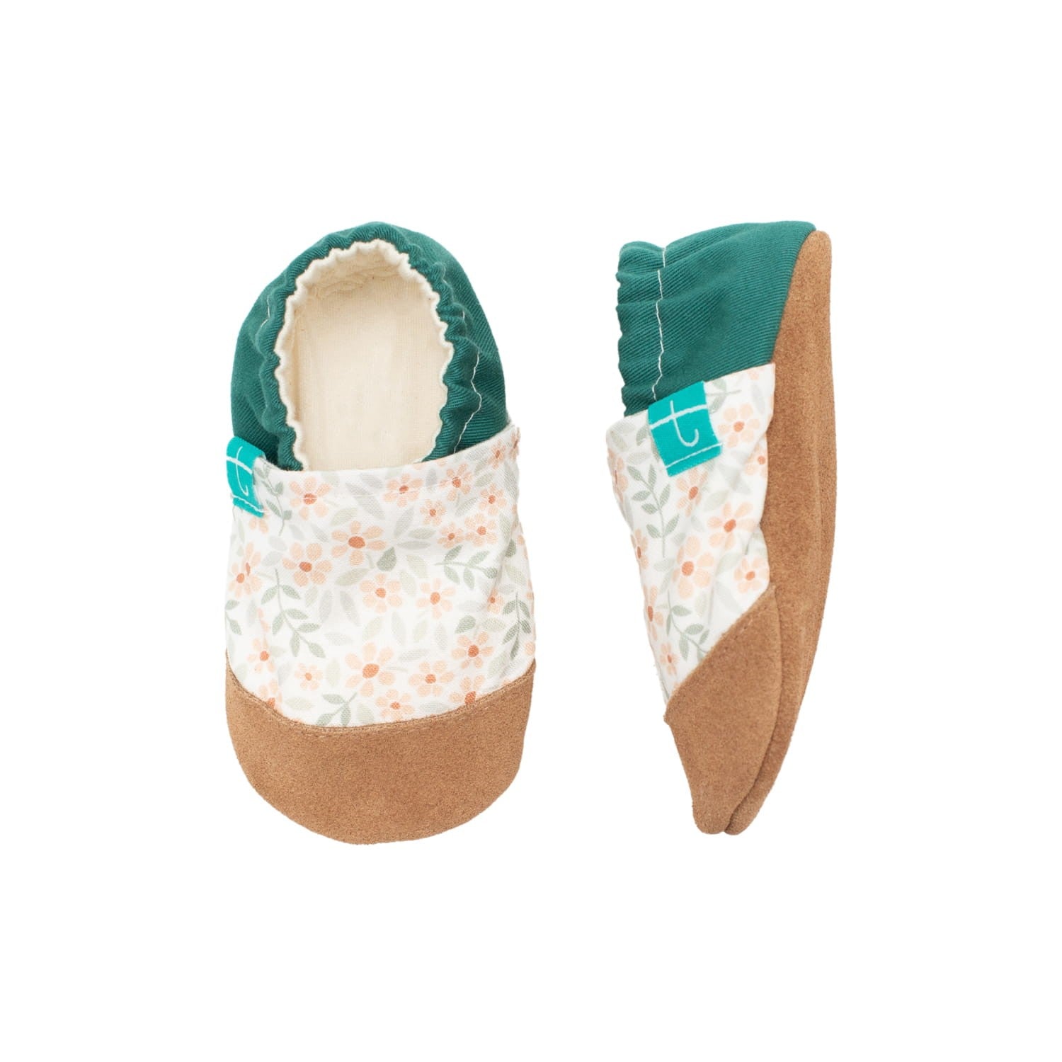 Light White Flowers Child Slippers