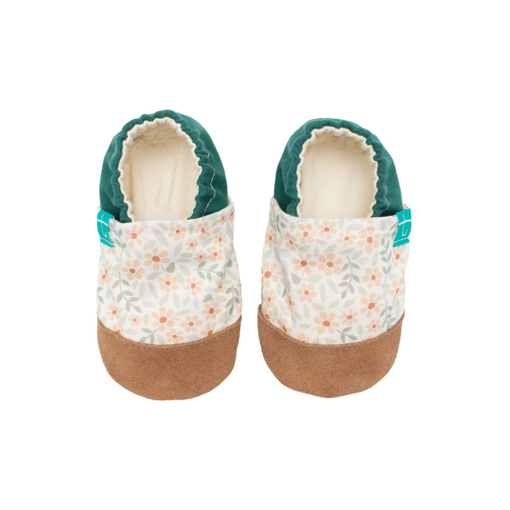 Light White Flowers Child Slippers
