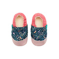 Cloudy Flowers Rubellite Child Slippers