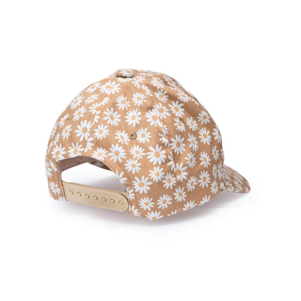 Beige Daisy Kids Baseball Cap