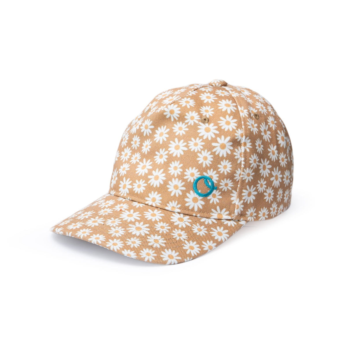 Beige Daisy Kids Baseball Cap