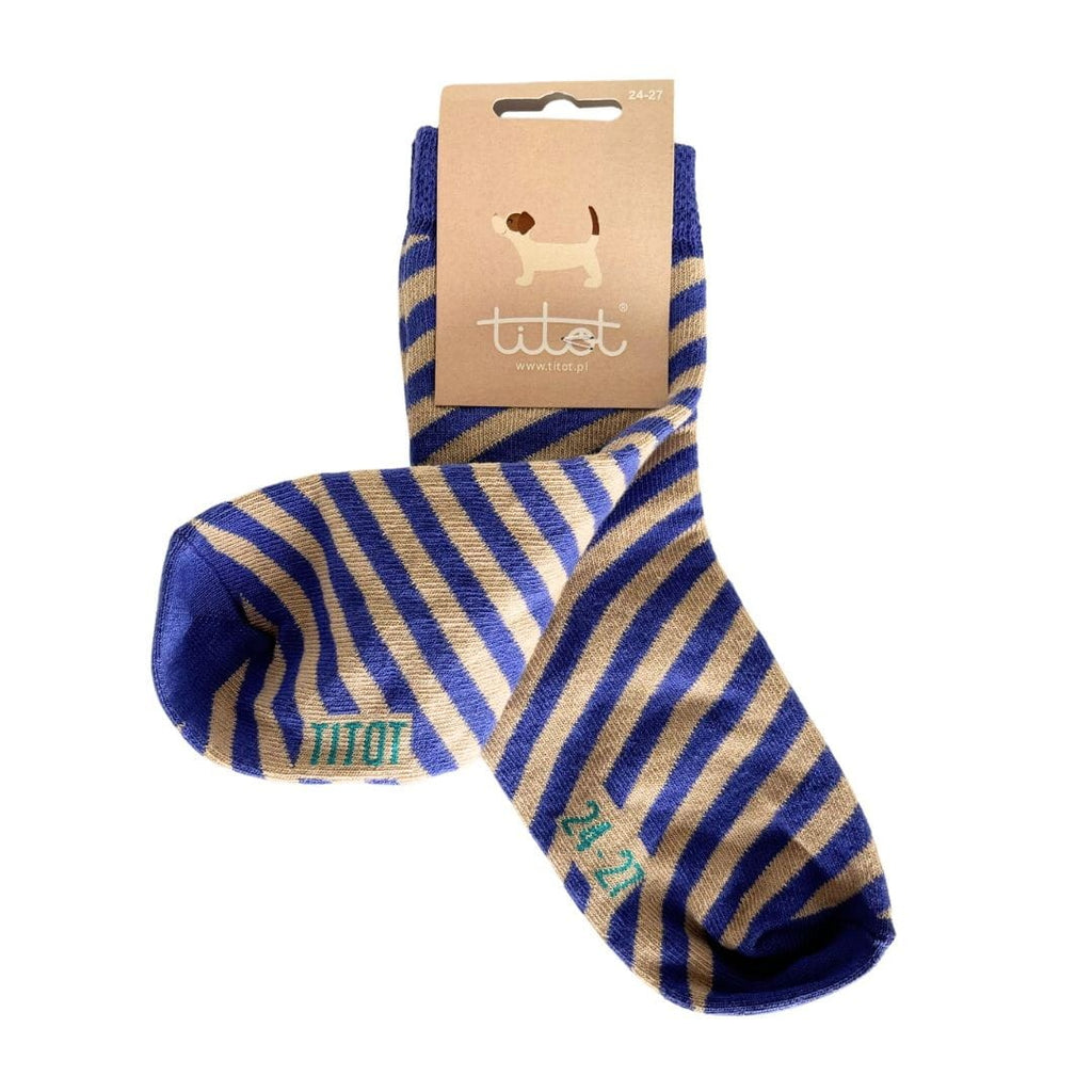 TITOT Socks Stripes Purple