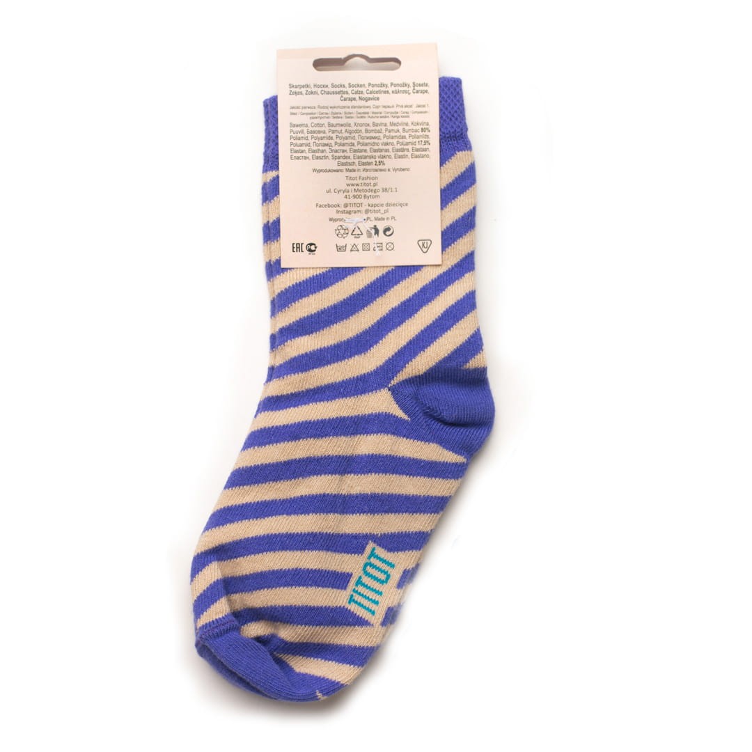 TITOT Socks Stripes Purple