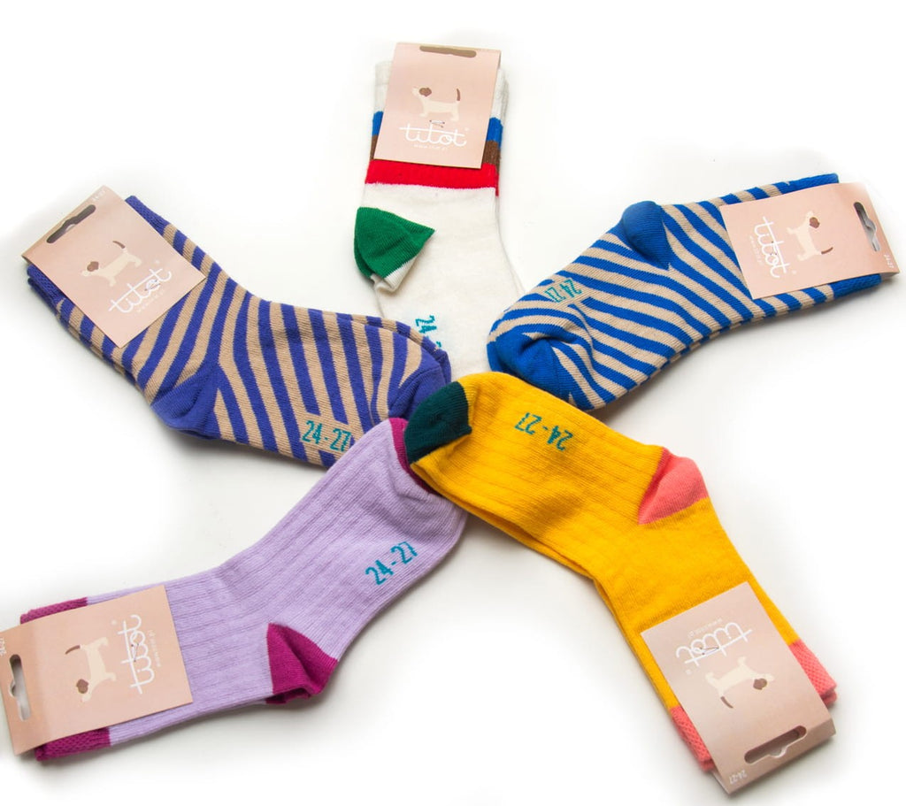TITOT Socks Stripes Purple