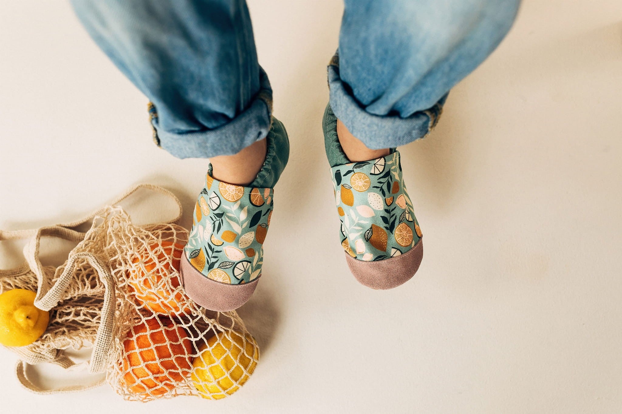 cytryny Lemons Child Slippers