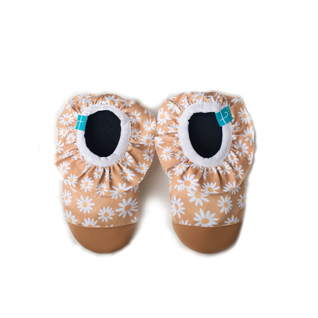Beige Daisy Kids Water Shoes