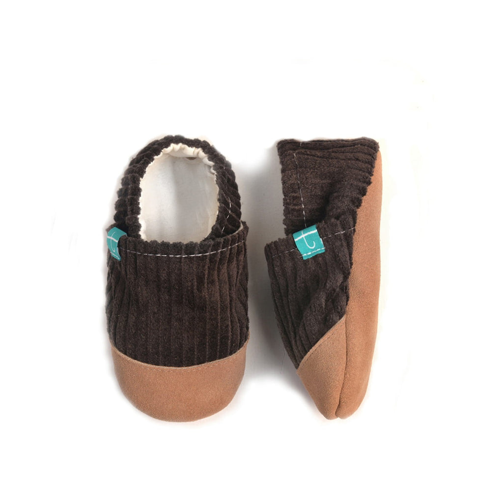 Cuddly Brown Child Slippers