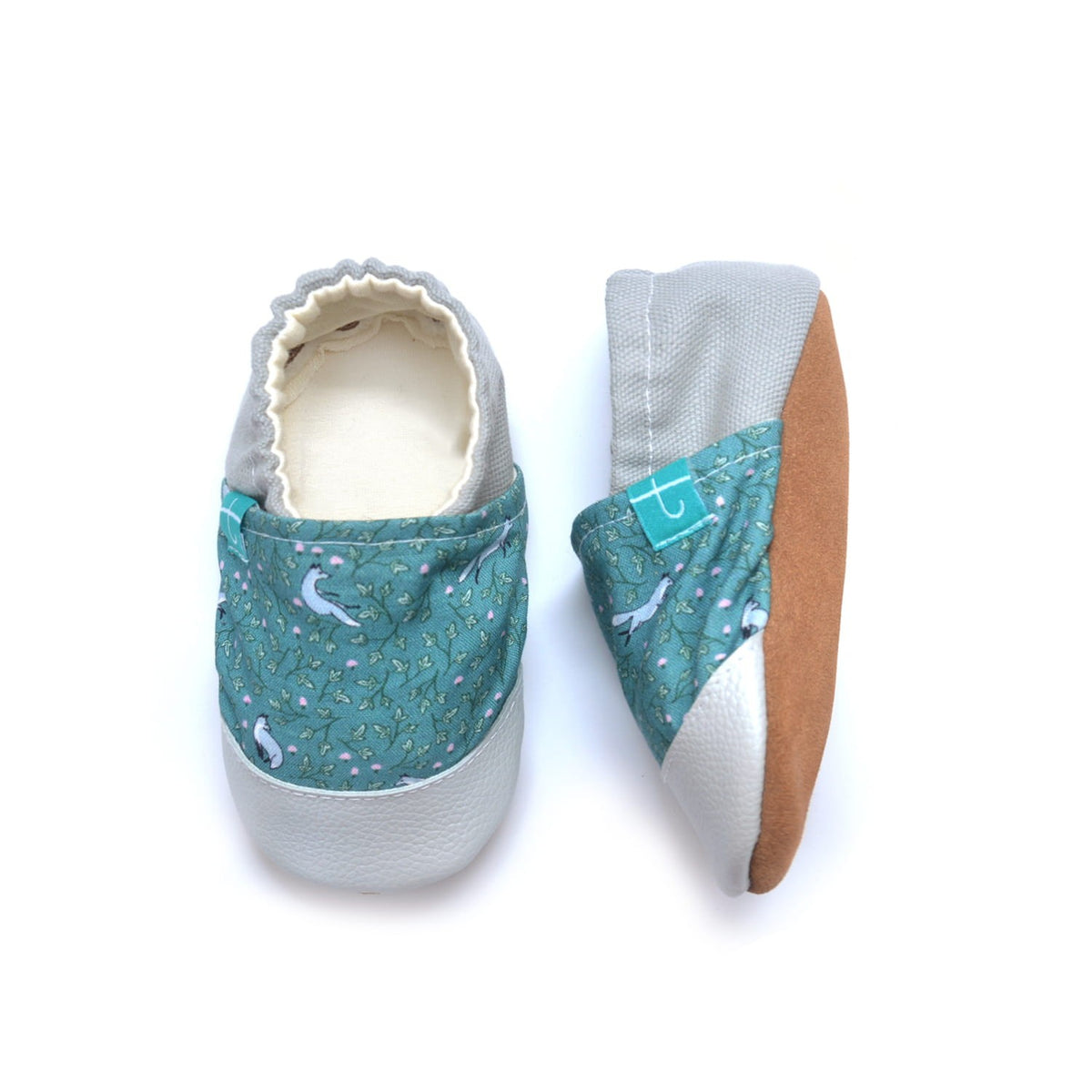 Grey Fox Child Slippers