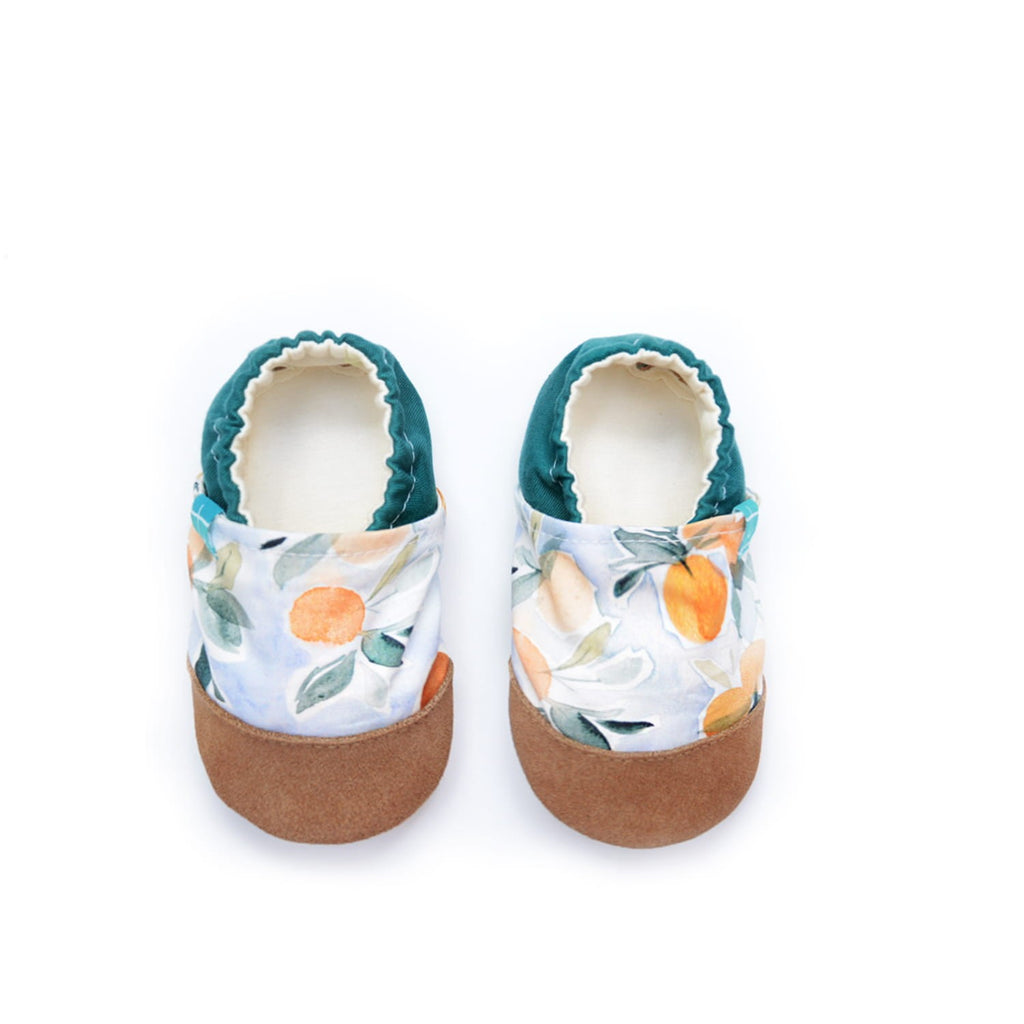 Watercolor Oranges Child Slippers