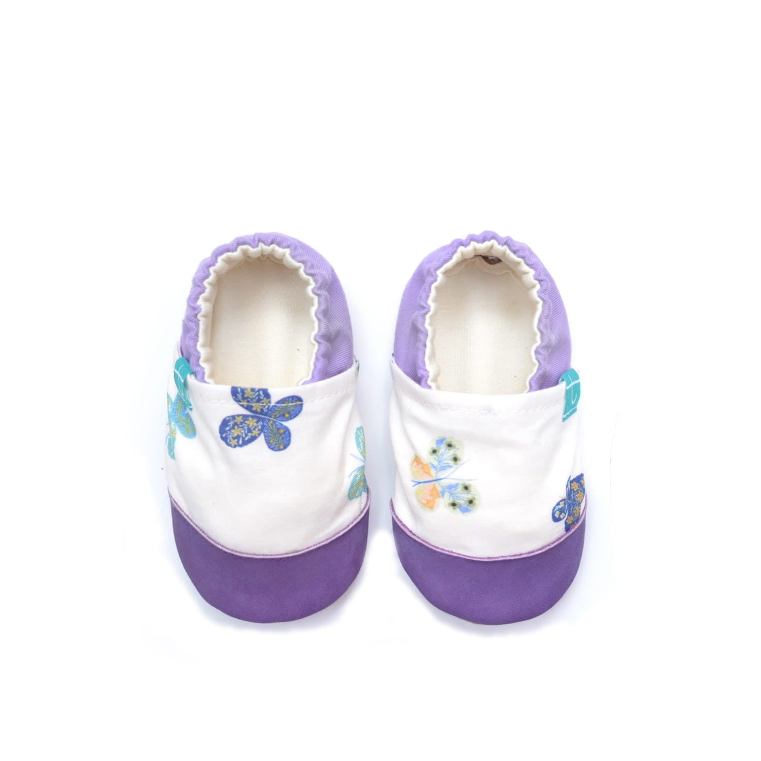 Purple Butterfly Child Slippers