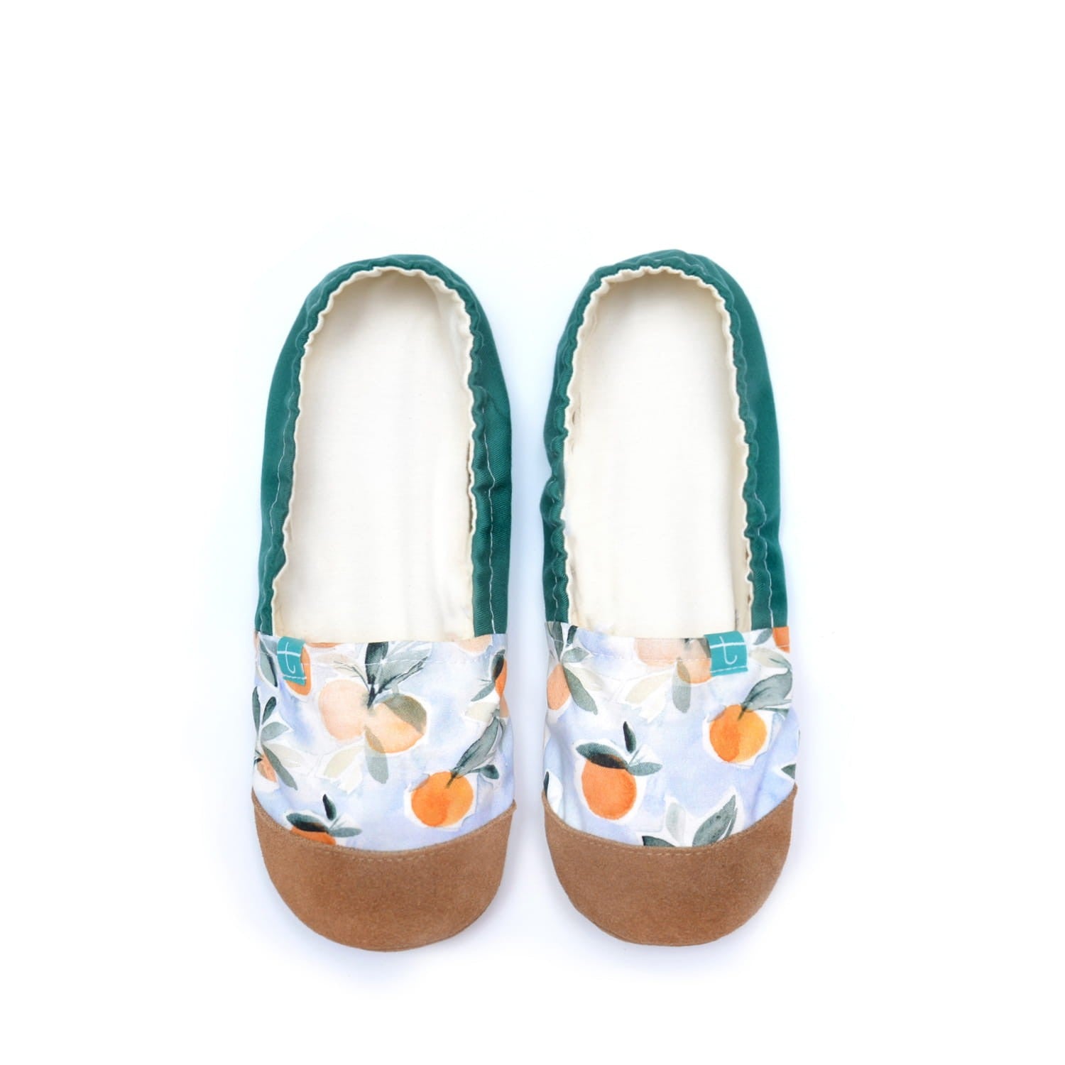 Watercolor Oranges Adult Slippers