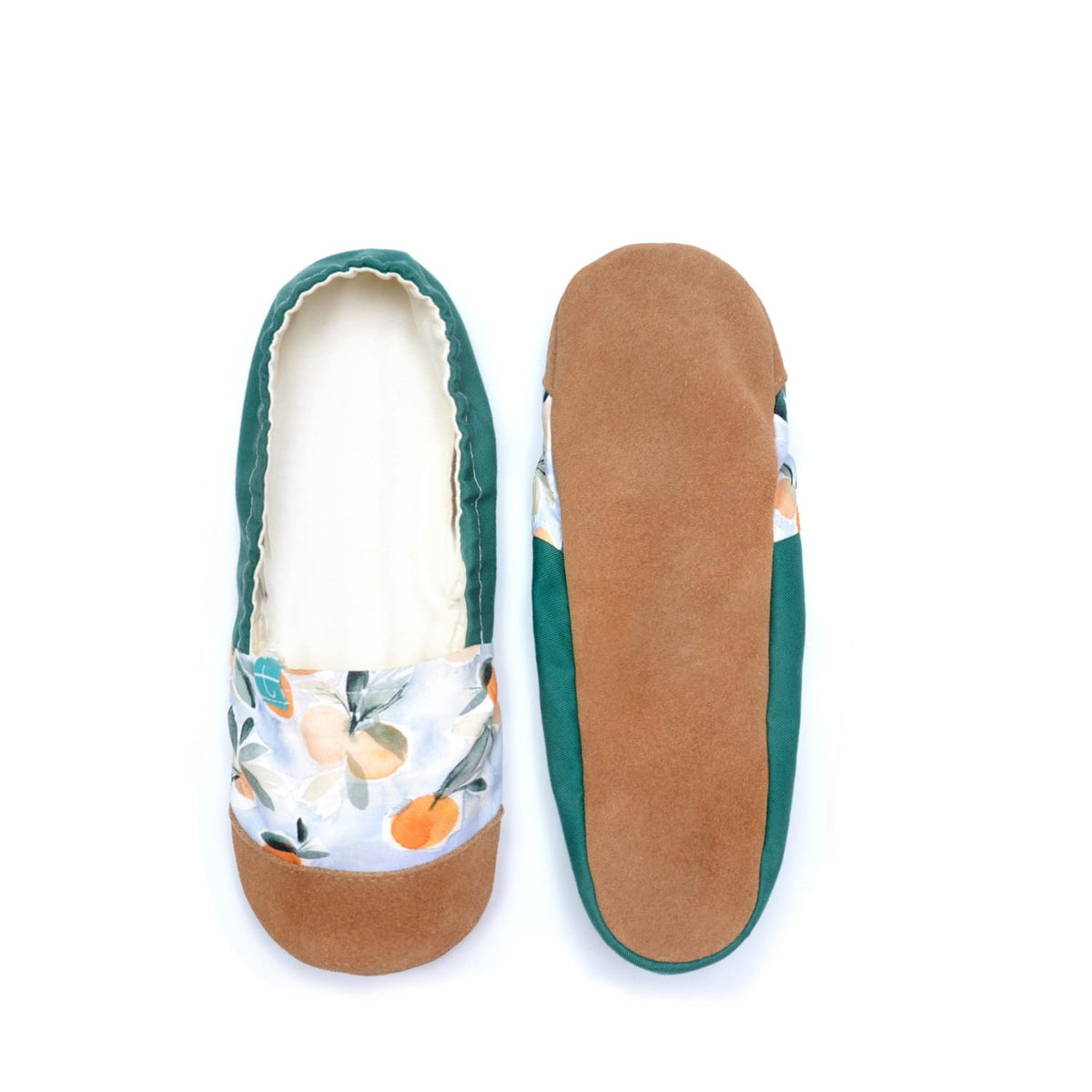 Watercolor Oranges Adult Slippers