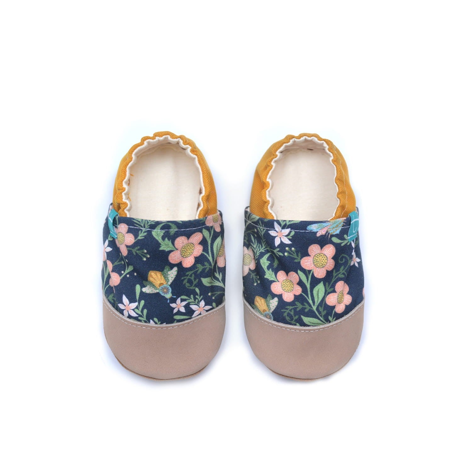 Bee and Flowers Child Slippers