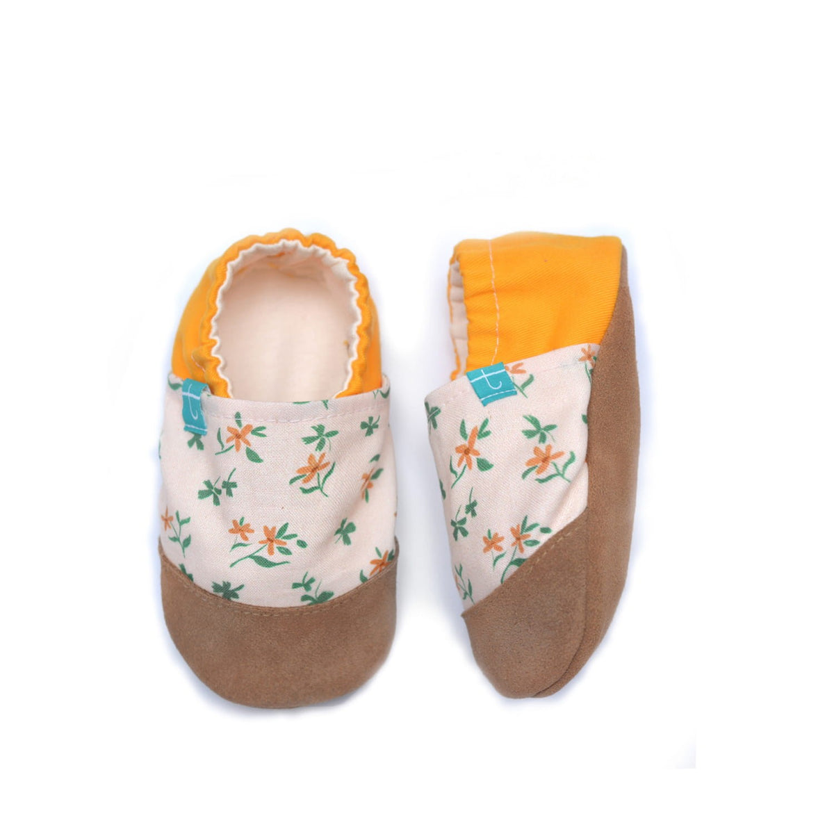 Yellow Clover Musztardowe Child Slippers
