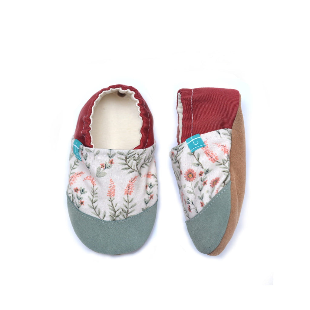 Green Meadow Child Slippers