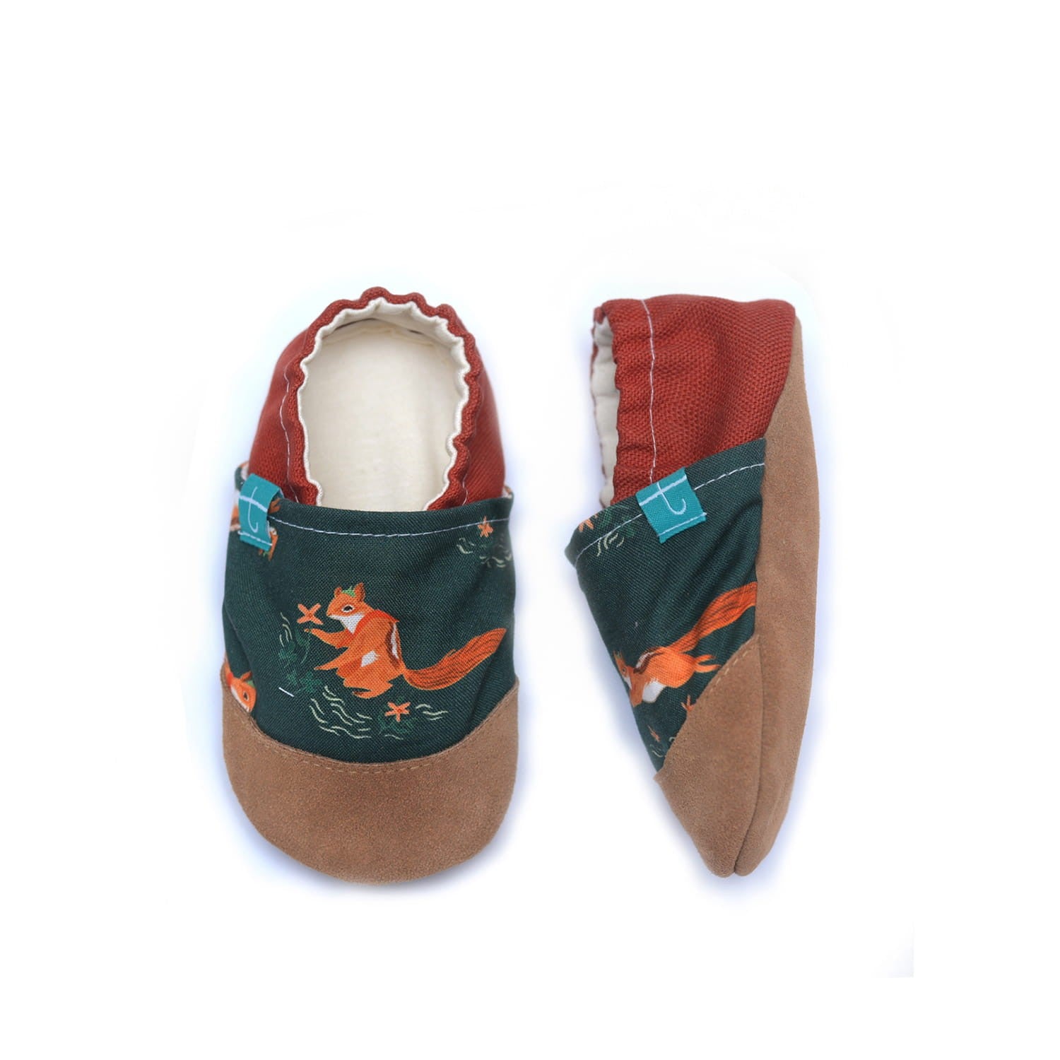 Forest Squirrels Child Slippers