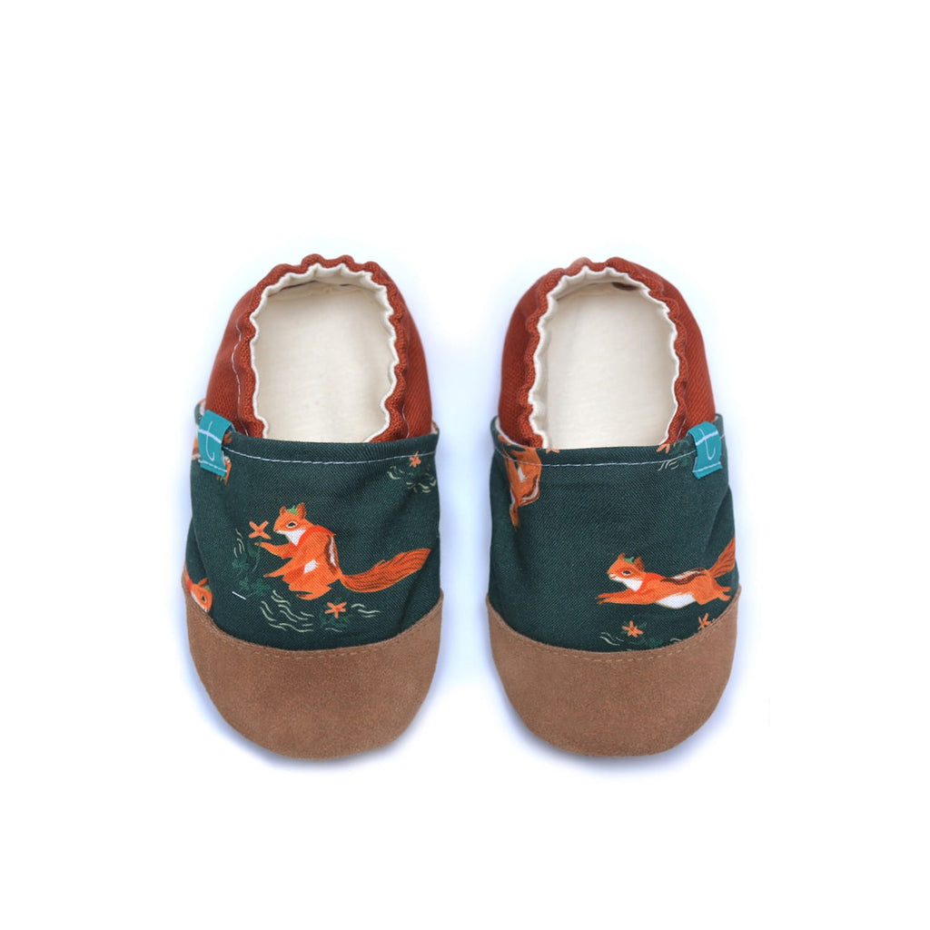 Forest Squirrels Child Slippers