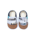 Train Grey Brown Child Slippers