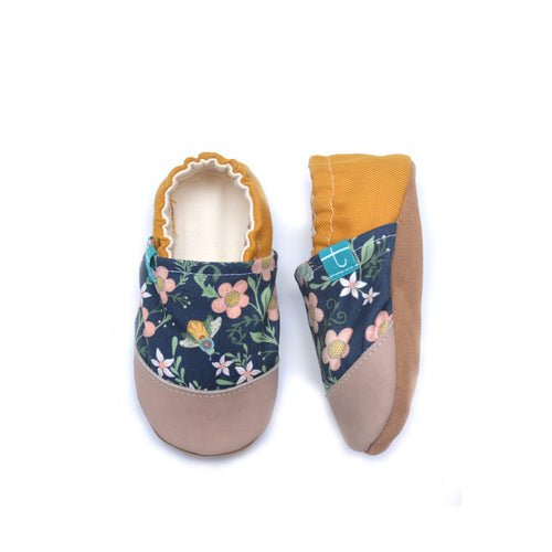 Bee and Flowers Child Slippers