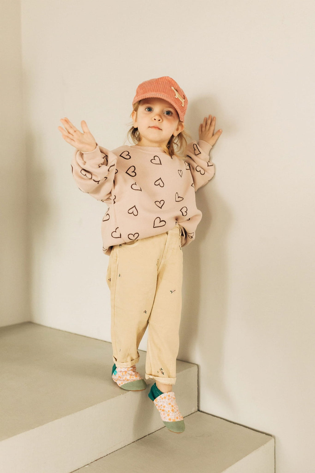 Cuddly Pink Kids Baseball Cap