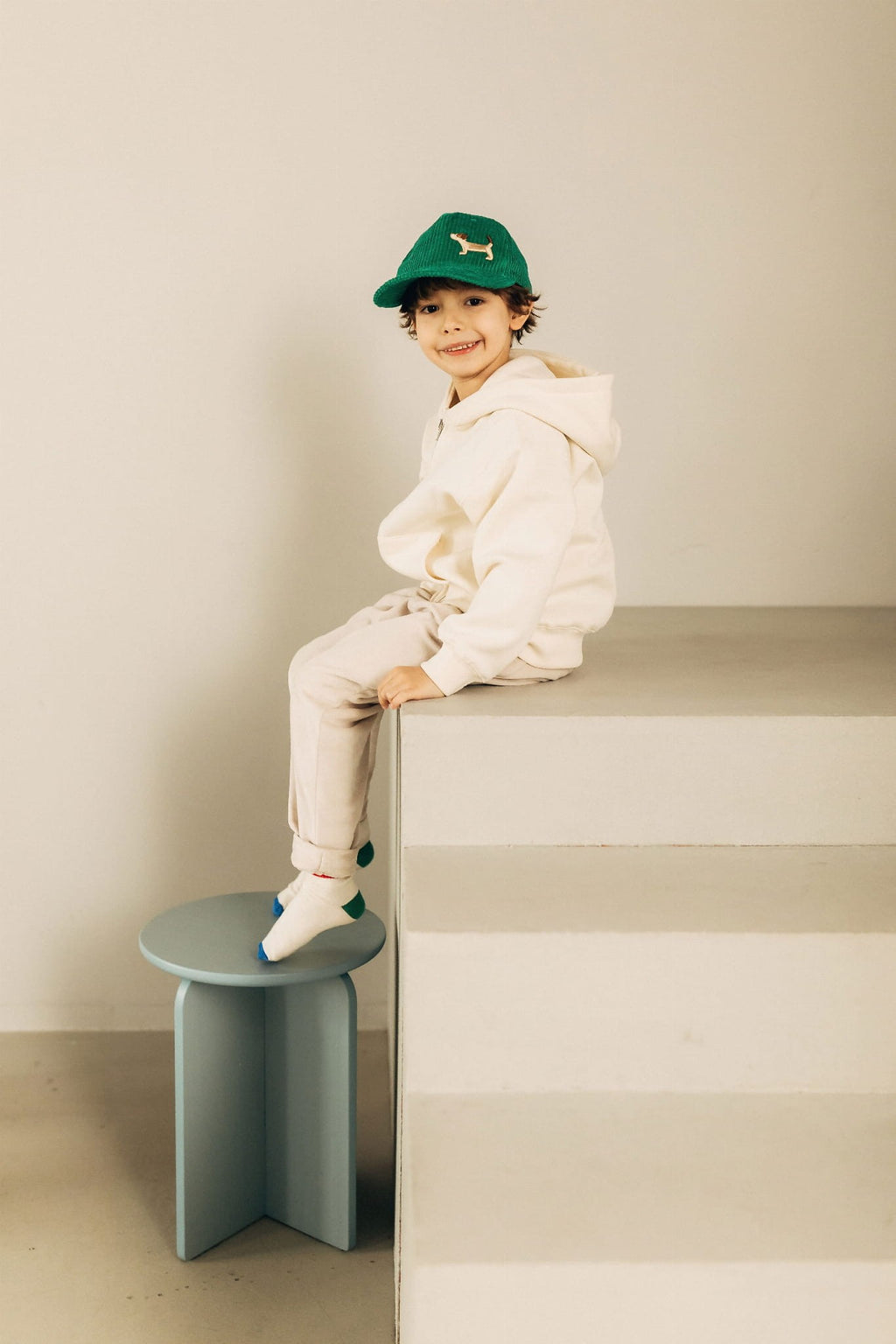 Cuddly Green Kids Baseball Cap