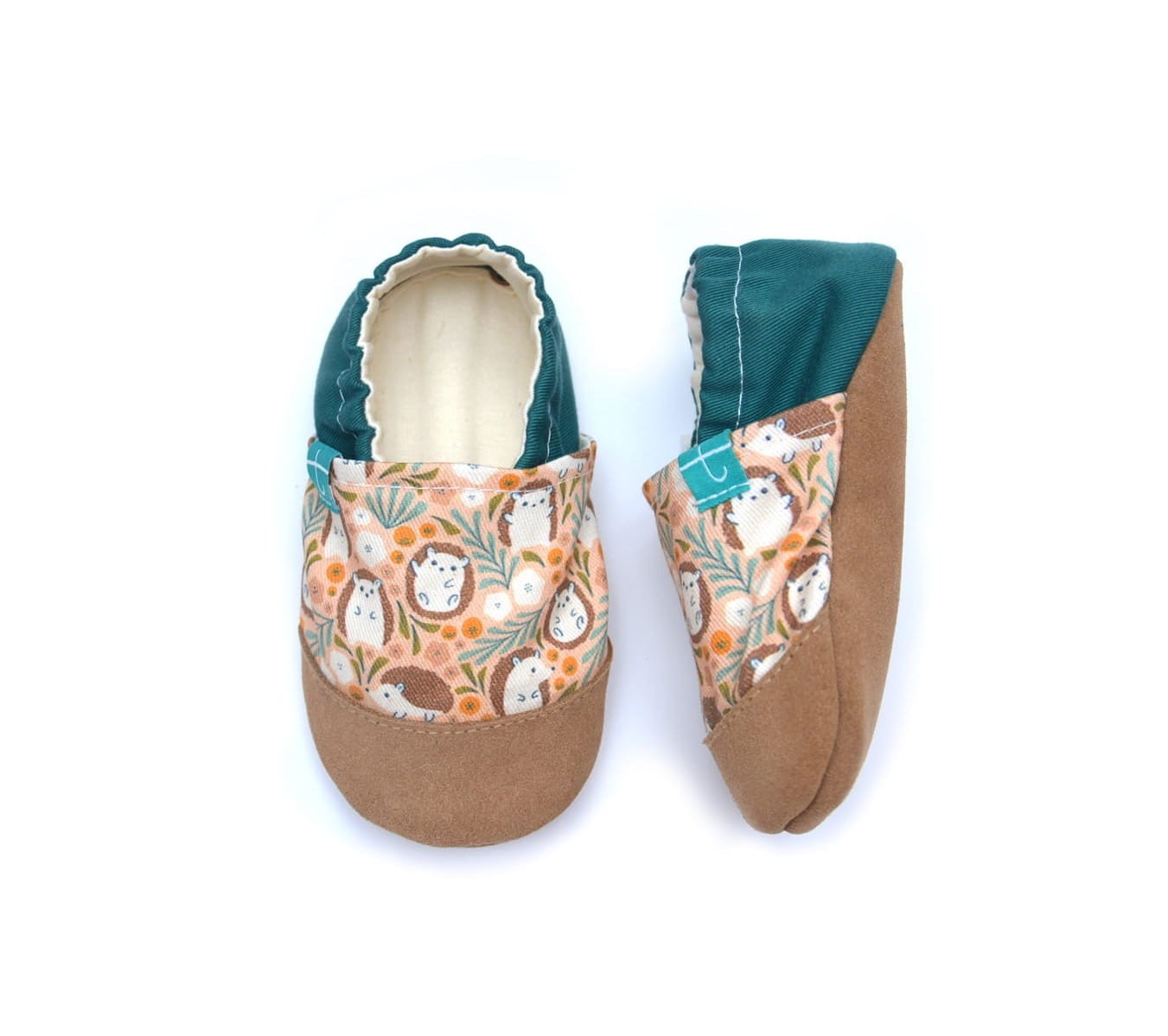 Cute Hedgehogs Mustard Child Slippers