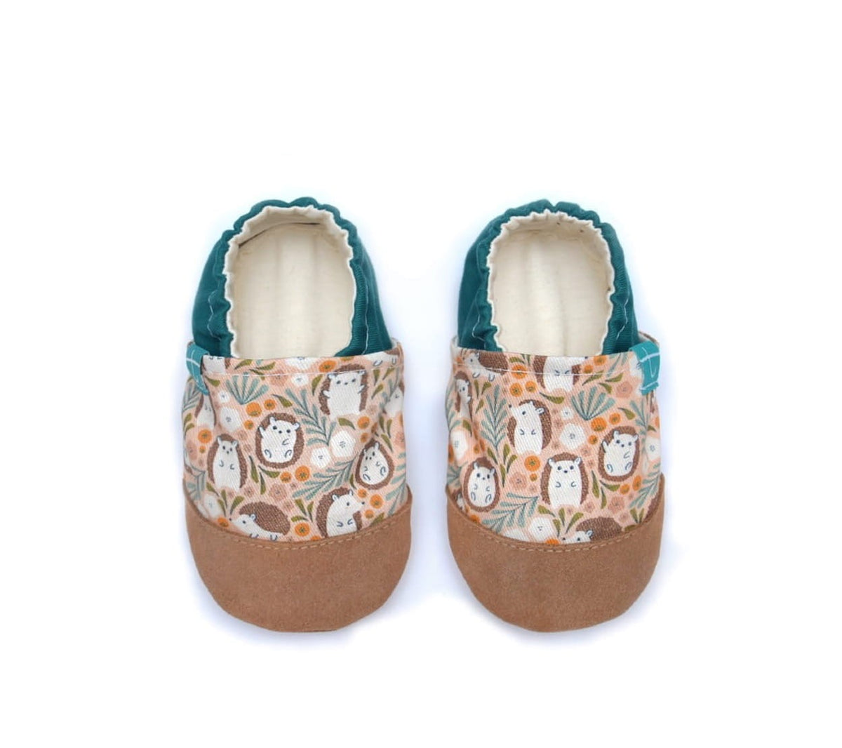 Cute Hedgehogs Mustard Child Slippers