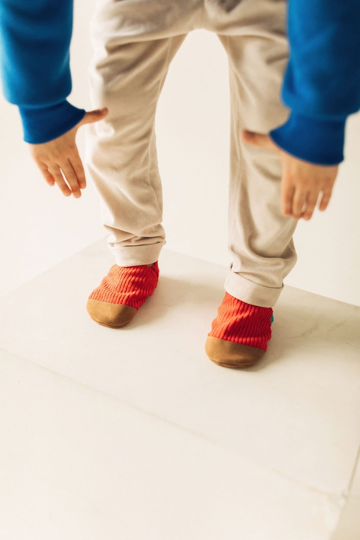 Cuddly Red Child Slippers