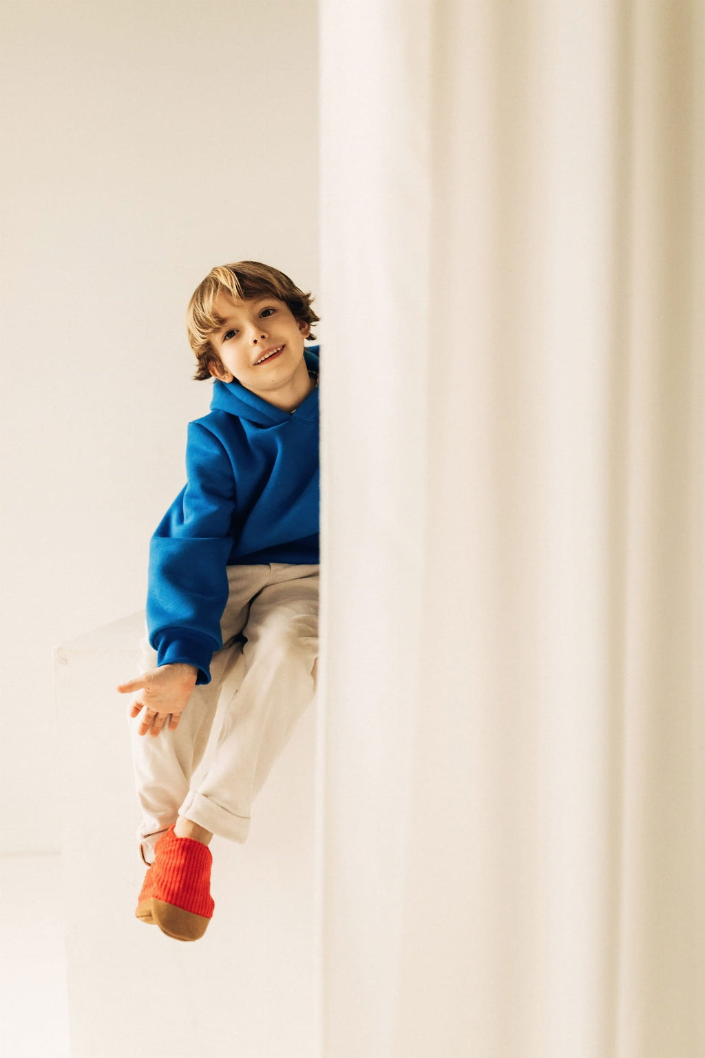 Cuddly Red Child Slippers