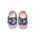 Roses on Navy Child Slippers