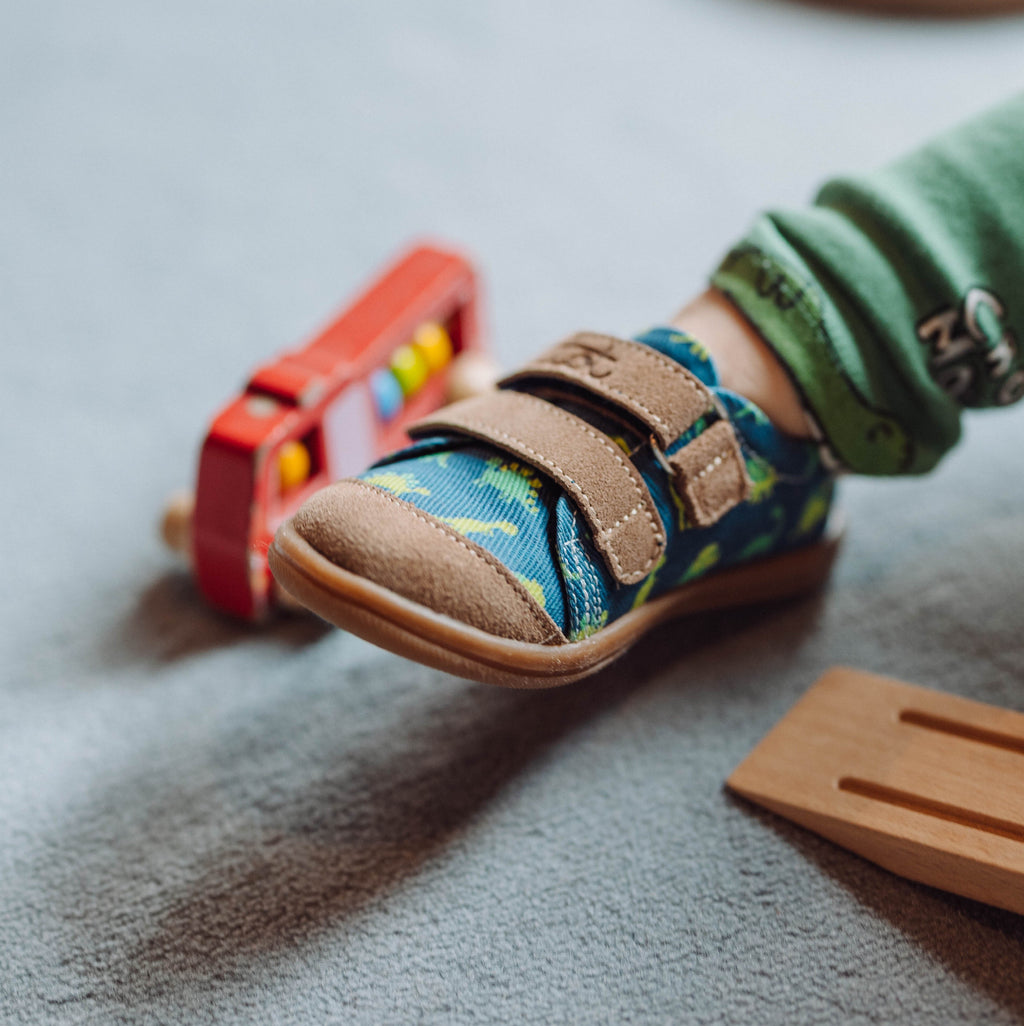 Navy Dino Kids Sneakers