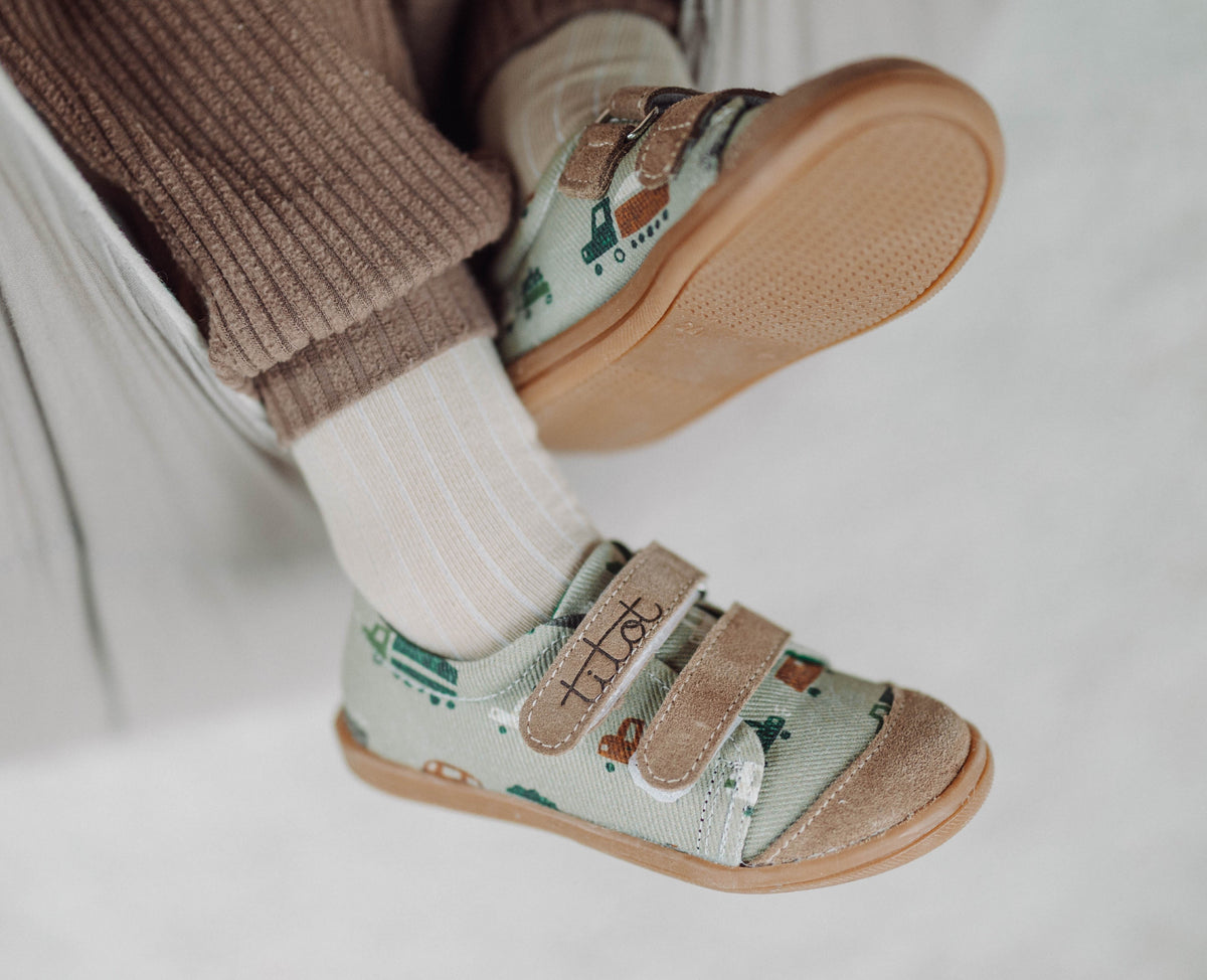 Brown Car Velcro Shoes