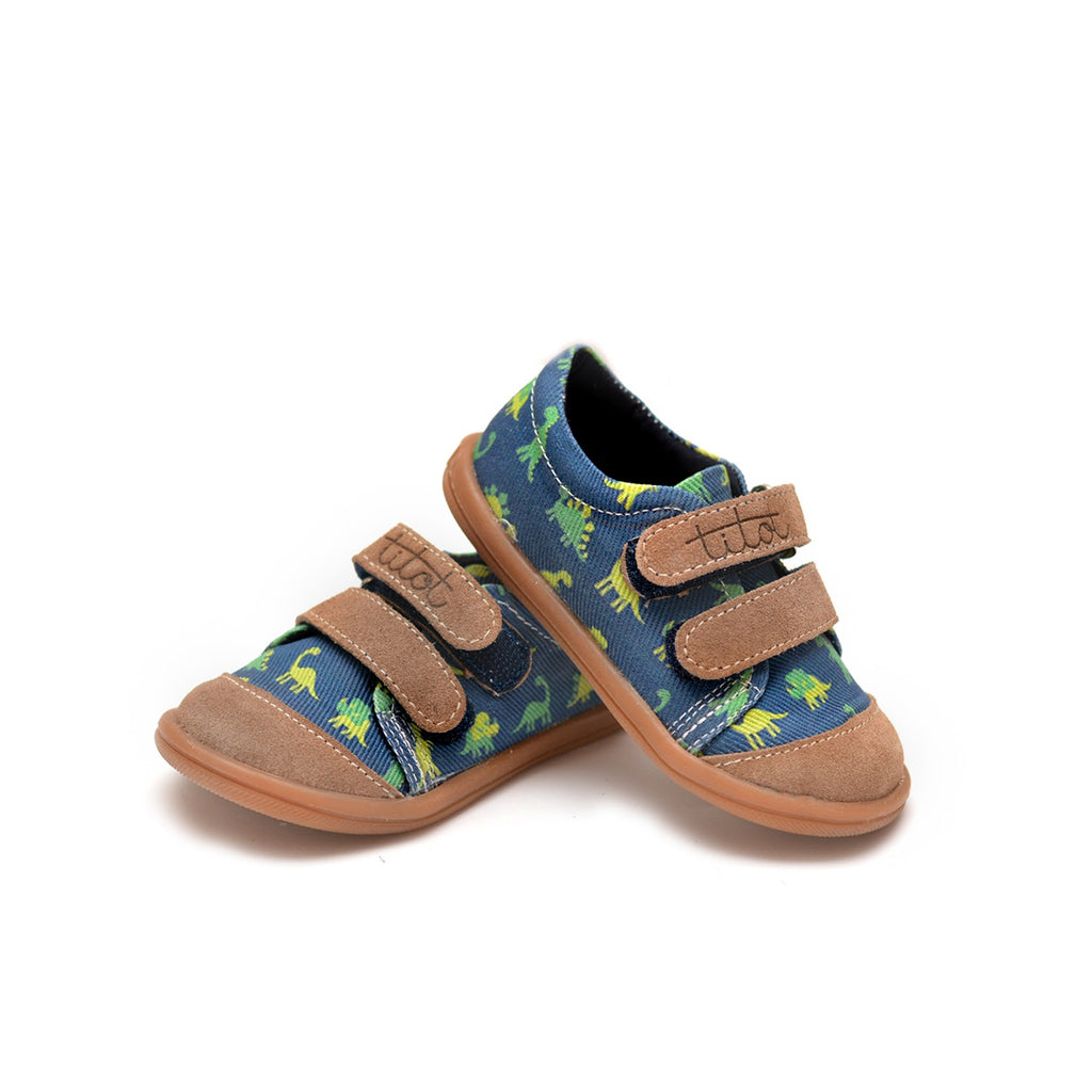 Navy Dino Kids Sneakers