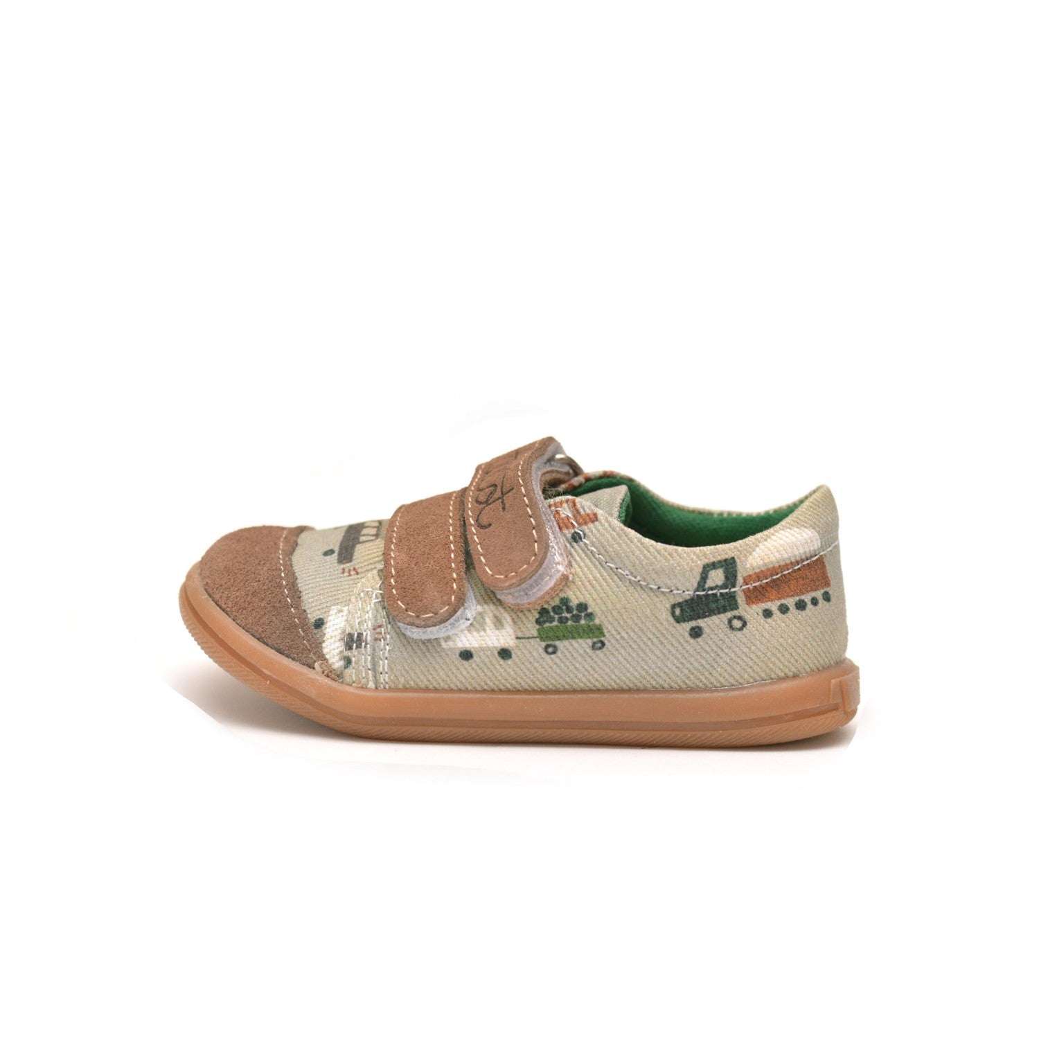 Brown Car Kids Sneakers