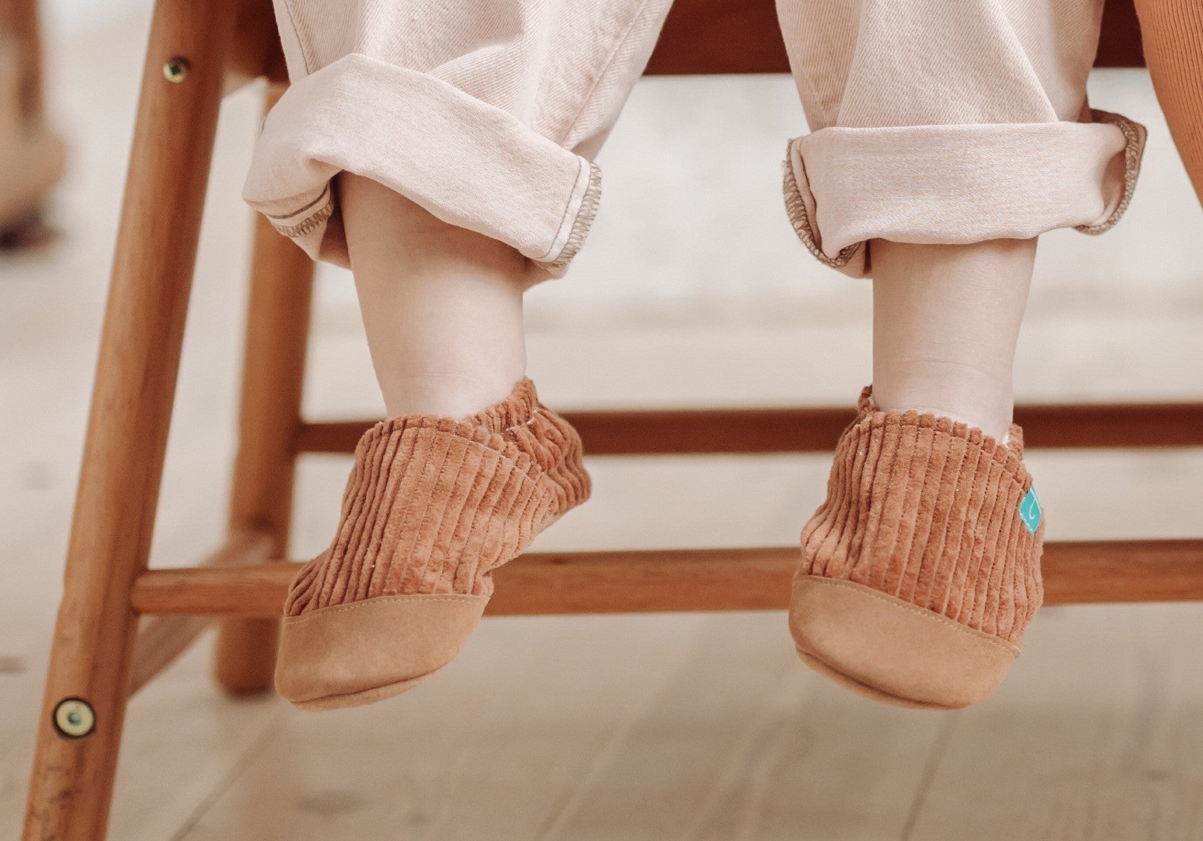 Cuddly Toffee Karmelowy Child Slippers