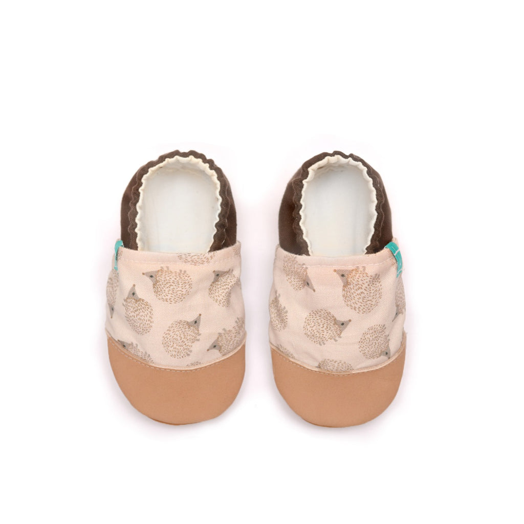 Brown Hedgehogs Child Slippers