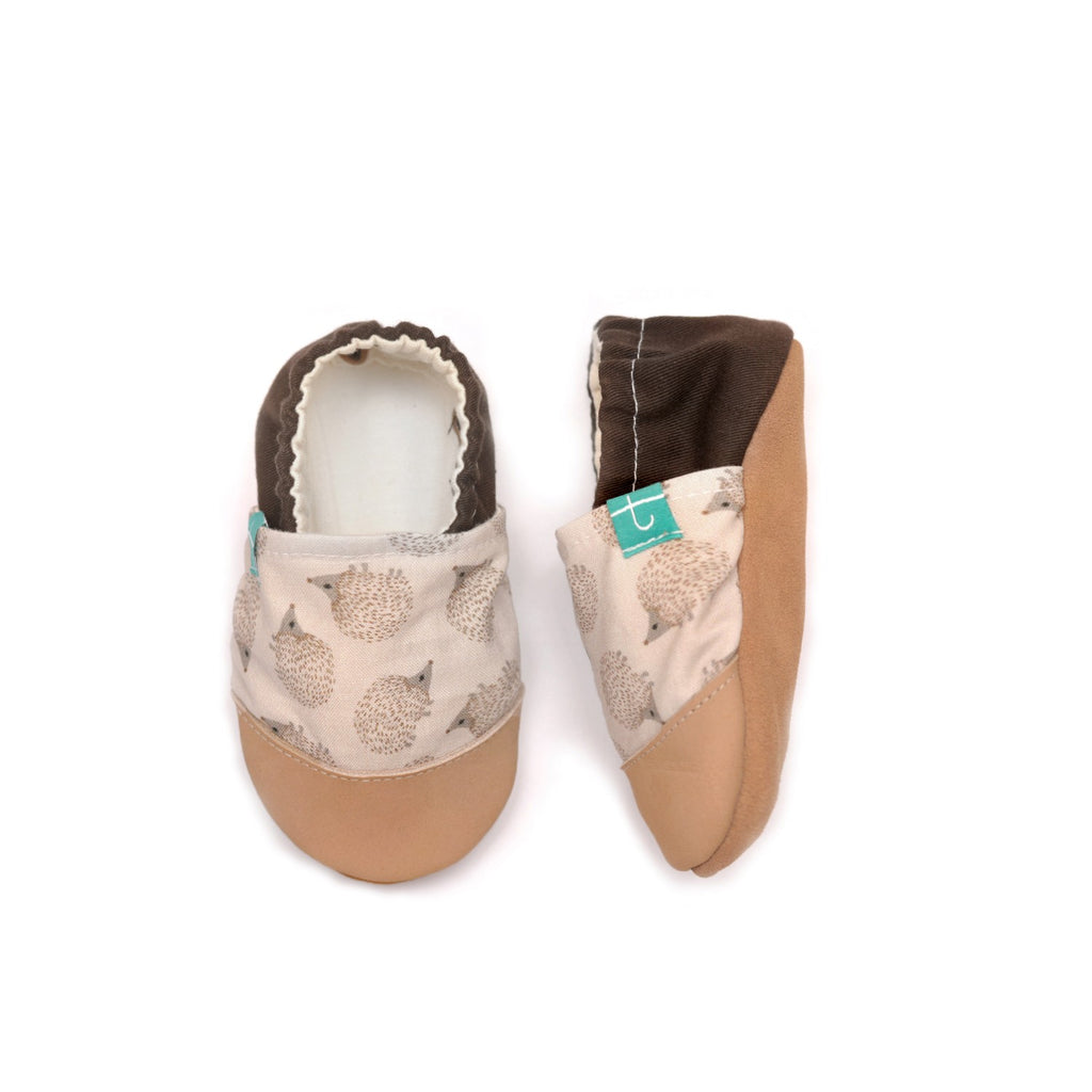 Brown Hedgehogs Child Slippers