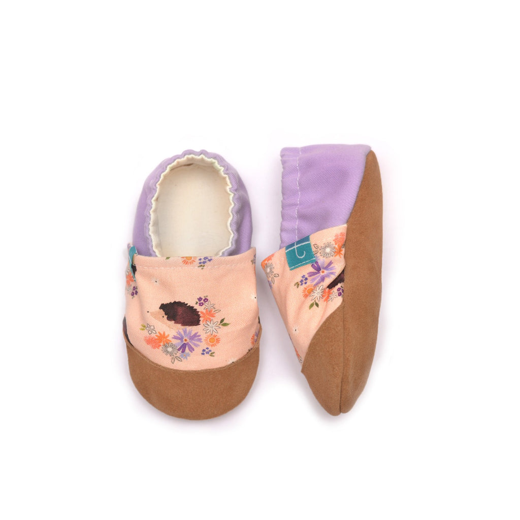 Purple Hedgehogs Child Slippers