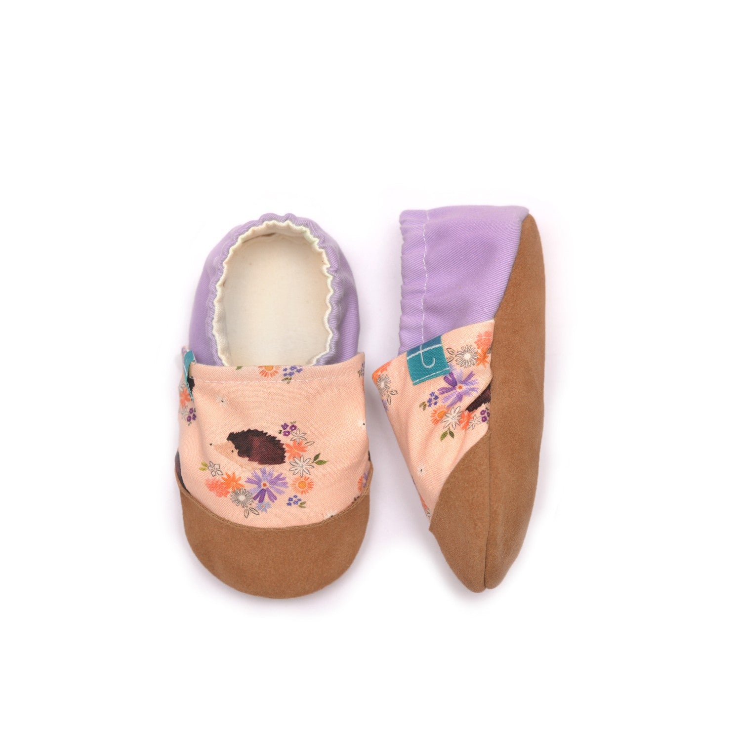 Purple Hedgehogs Child Slippers