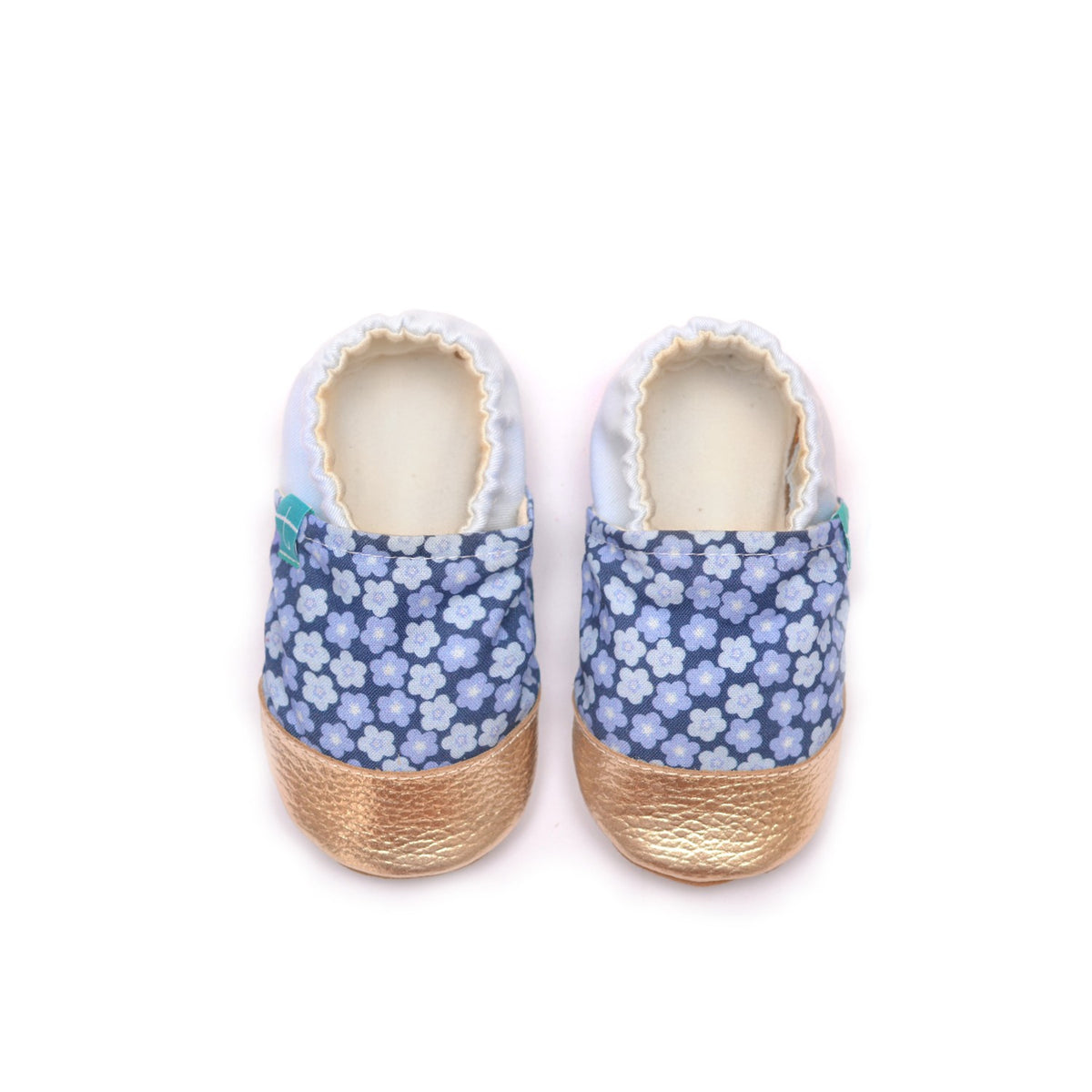 Lilac Field Gold Child Slippers