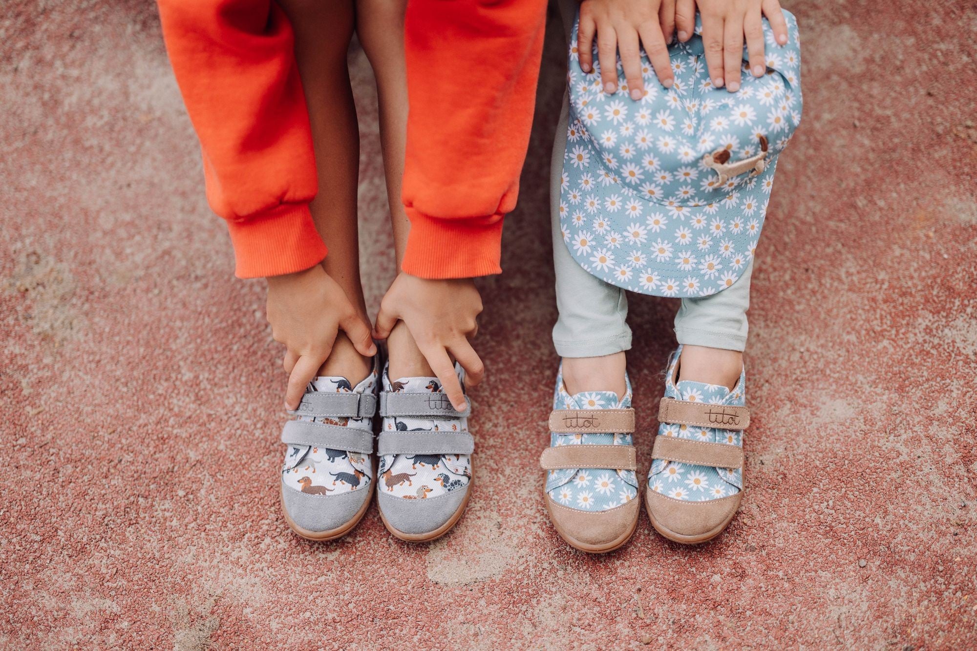 Blue Daisy Kids Sneakers