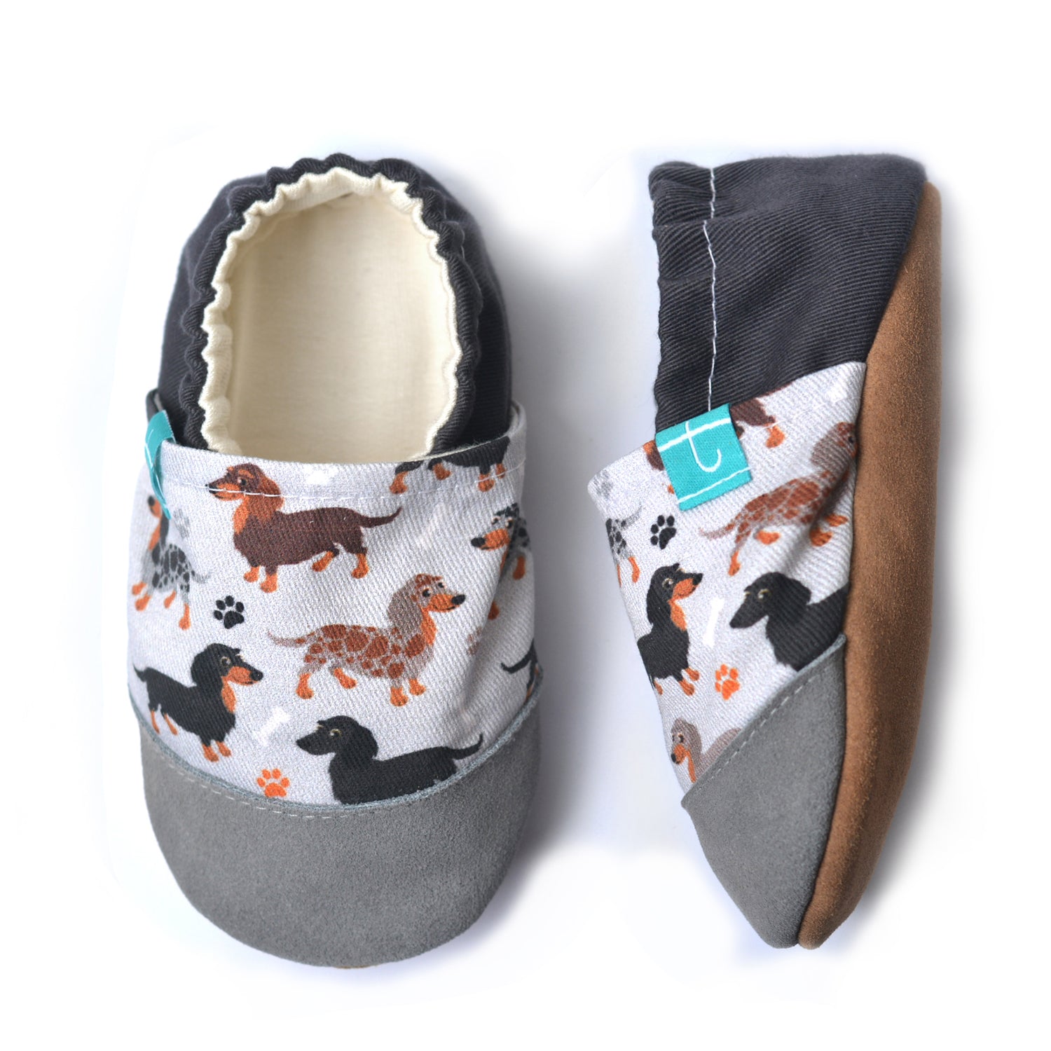 Flauschige Hunde-Kinderpantoffeln